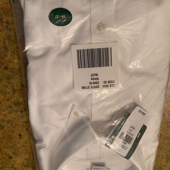 L L Bean White Dress Shirt - Picture 2 of 4